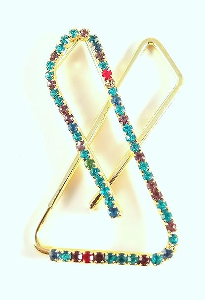 Amazon Com Sarvam Decorative Golden Saree Pins Hijab Pin Brooch