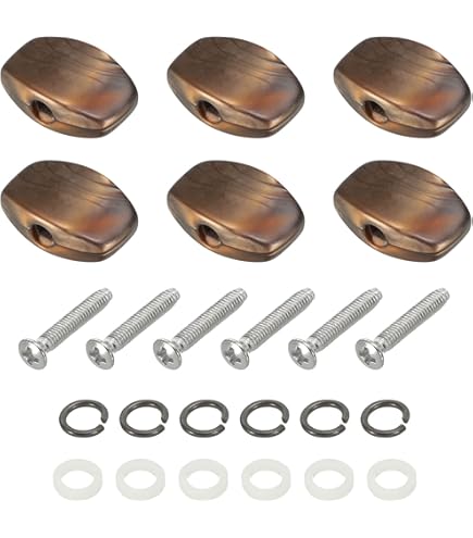 Amazon.com: Allparts TK-0997-055 Set of 6 Pearloid Buttons