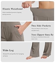 Talovee Yoga Pants Women Wide Leg Pants High Waist