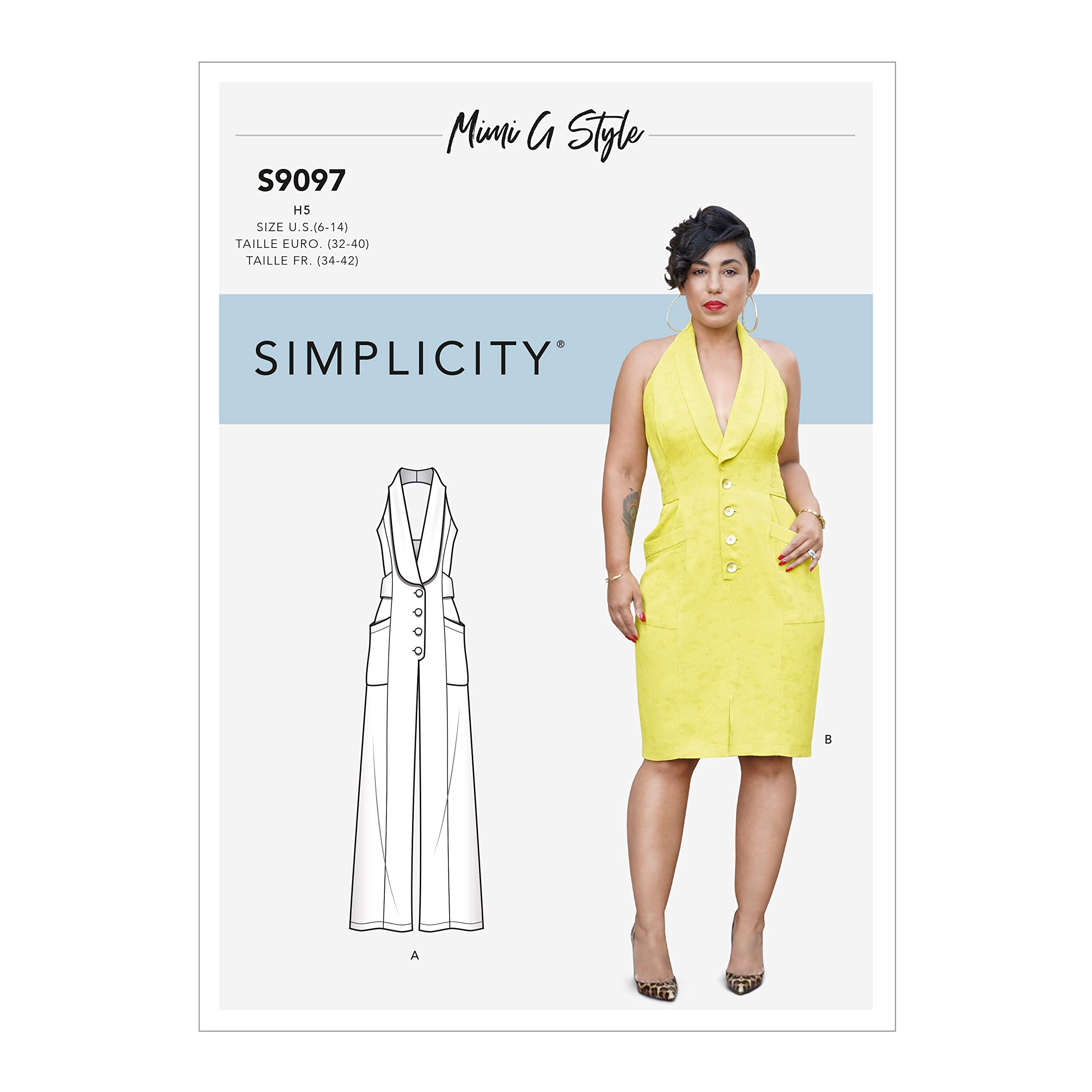 Simplicity Sewing Pattern SS9097U5 Misses' Dress & Jumpsuit