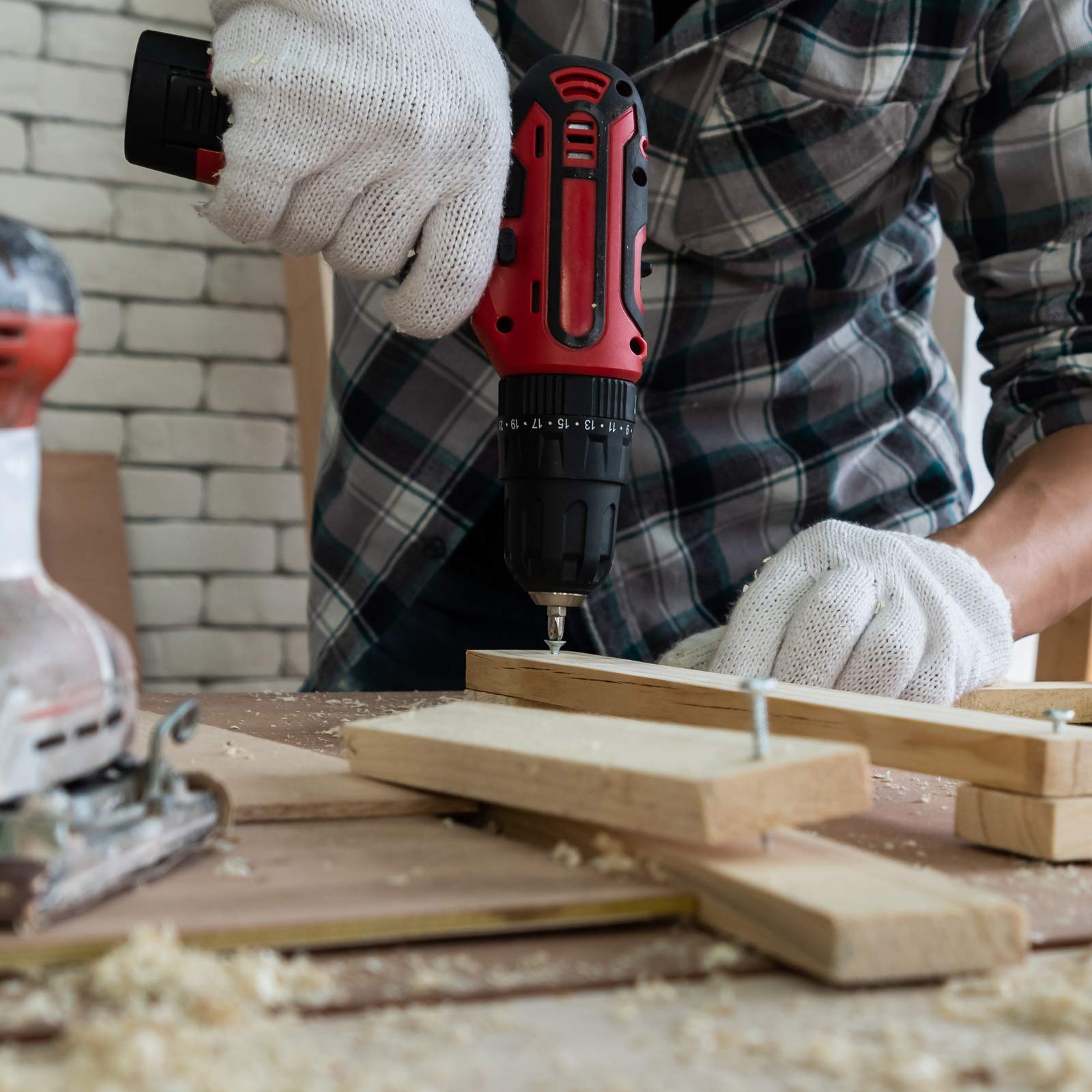 230pcs Wood Screws Assortment Kit, Flat Head Wood Screws Set, Zinc Plated Steel, Self Tapping Screws, Drywall Screws Assortment, Assorted Wood Screws, Assorted Screws(7 Sizes)