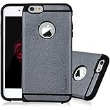 6s Case, iPhone 6&6s Case - TURATA [Heavy Duty] Dual Layer Air Cushion Hard Plastic TPU Protective Case Bumper with Dust Plug Design for iPhone 6&6s (4.7 inch) - Gray