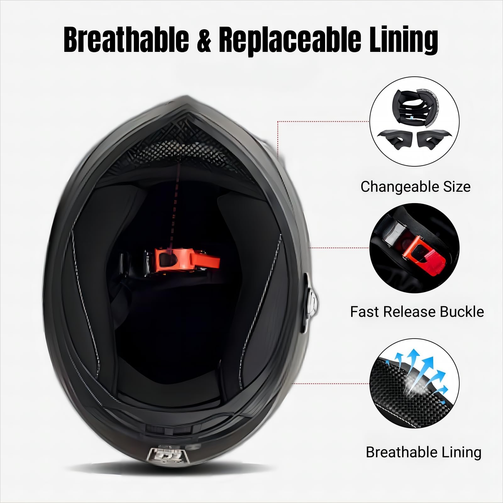 Bluetooth Motorcycle Helmet FreedConn BM12 DOT Full Face Bluetooth Helmets Motorcycle Dual Visor Helmet with Integrated Intercom System/ 2~3 Riders Pair/ 500M/ FM/ MP3/ Voice Dial (Matte Black, XXL)