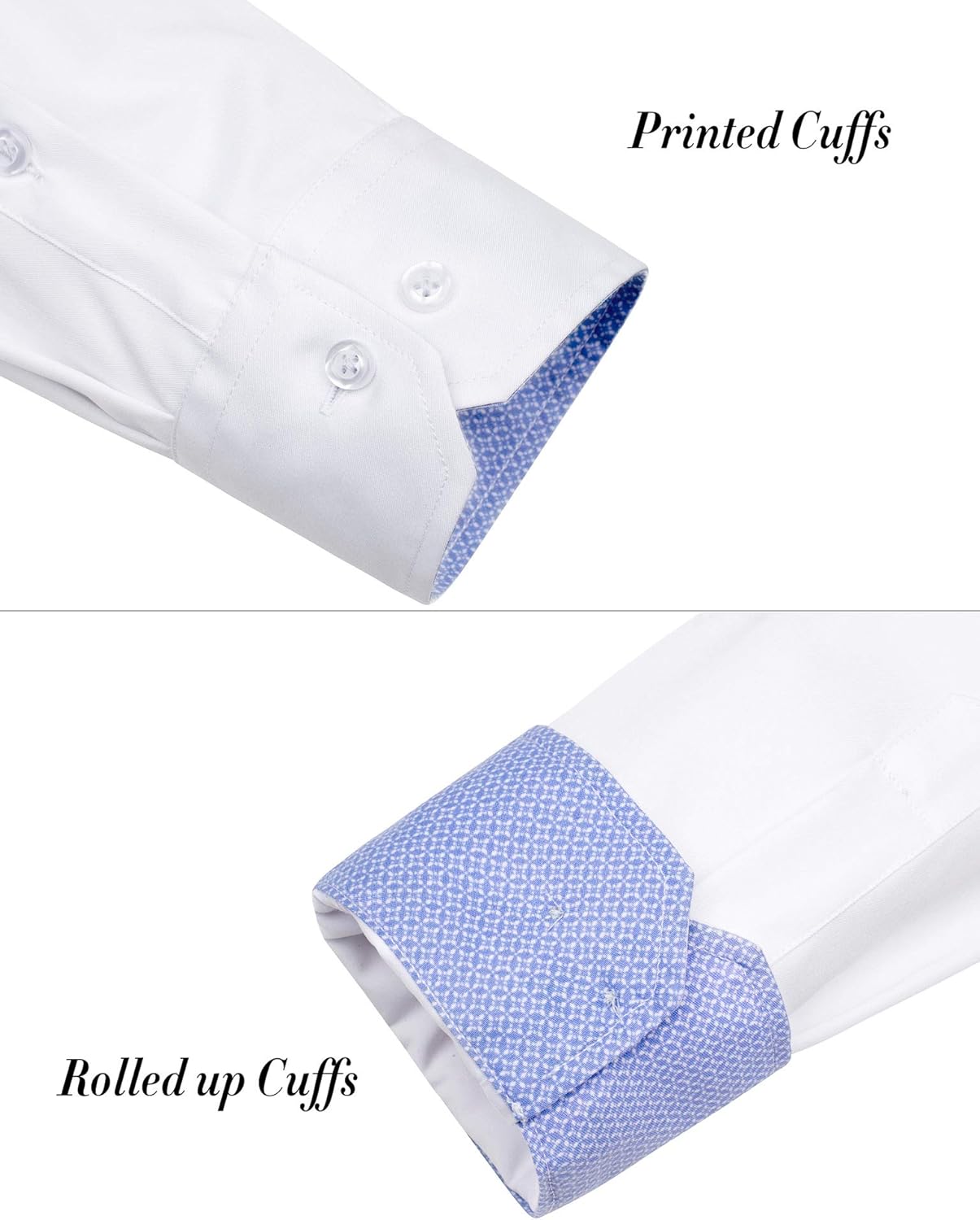 J.VER Mens Dress Shirts Long Sleeve Regular Fit Casual Button Down Shirt Elastic at  Men’s Clothing store
