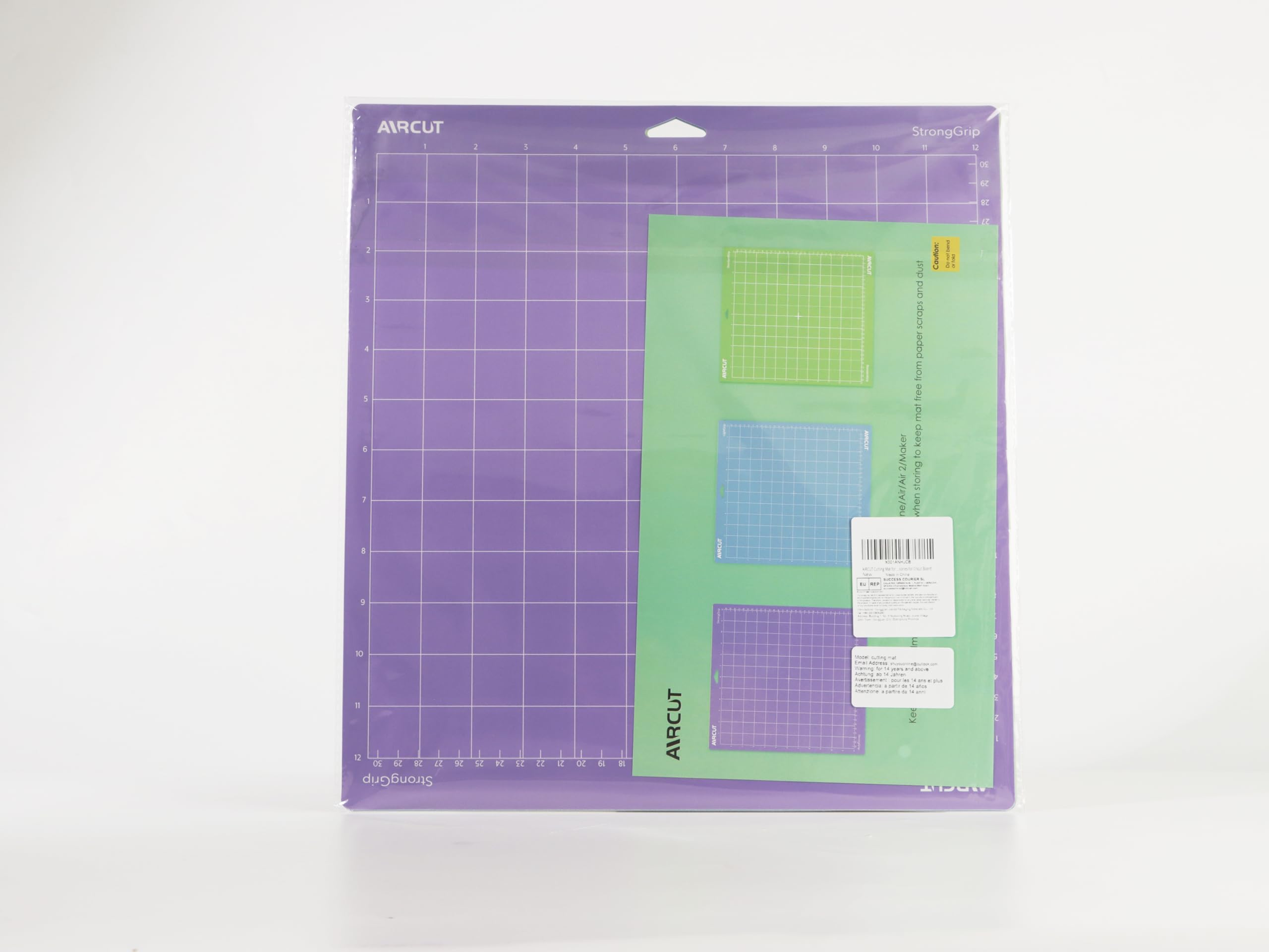 AIRCUT Cutting Mat for Cricut Maker 3/Maker 4/Maker/Explore 3/4/Air 2/Air/One(12x12 Inch, StandardGrip, LightGrip, StrongGrip) Variety Adhesive Sticky Cutting Mats Accessories