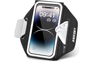 Running Armband 3D Design Phone Armband Holder for Running with Zipper Pocket Water Resistant Sports Arm Bands Cell Phone Hol