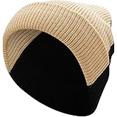 Hurley Women's Delaney Beanie Hat - Medium Fit Fashionable Double Layered Cable Knit Pattern - Winter Hats for Women