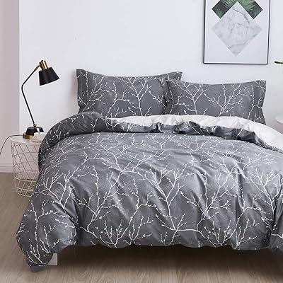 OAITE King Size Duvet Cover Set, 100% Cotton Bedding, 3-Piece