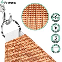 SunnyRoyal 9'x24'x26' Heavy Duty Sun Shade Sail