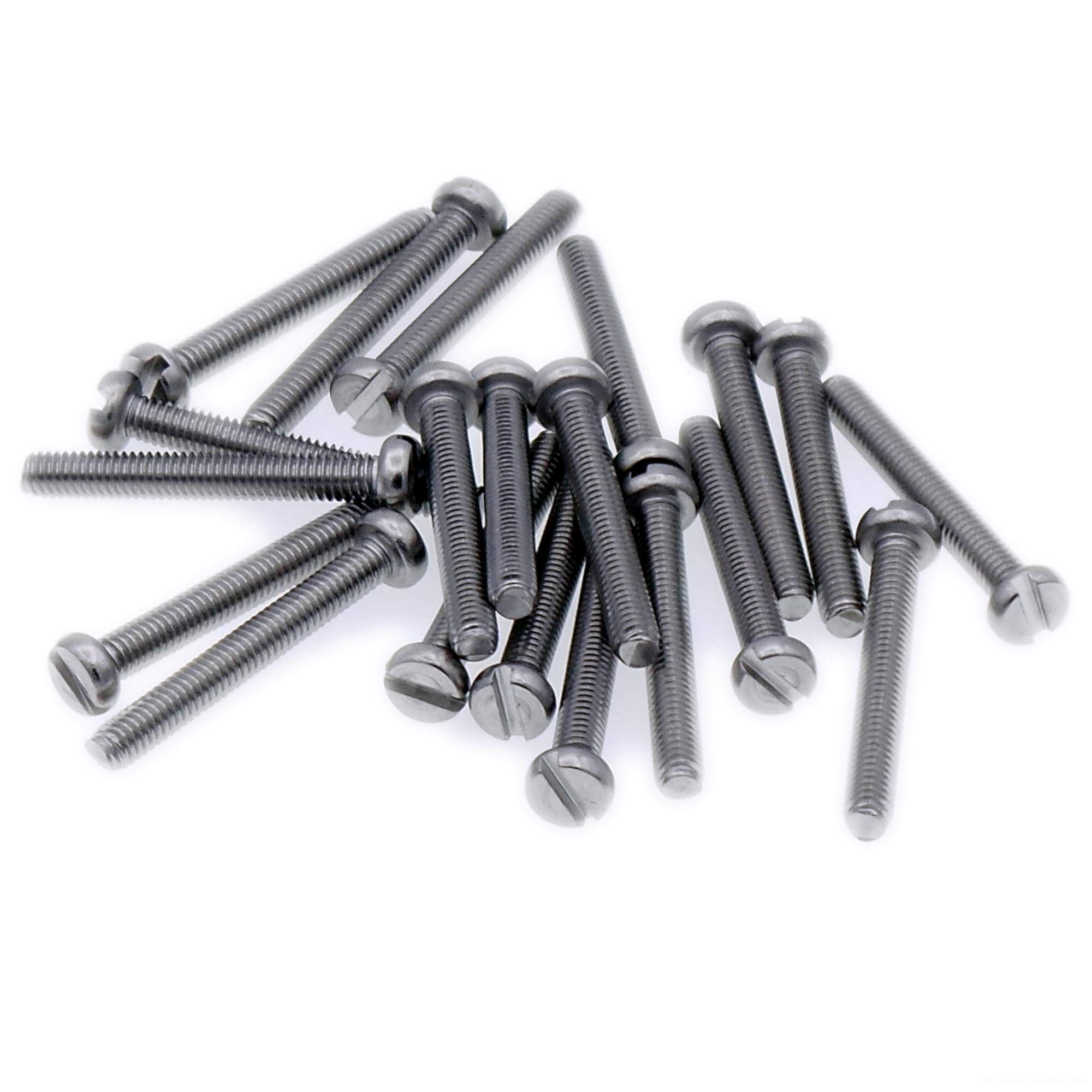 M5 (5mm x 6mm) Slot Cheese Machine Screw (Bolt) - Stainless Steel (A2) (Pack of 20)