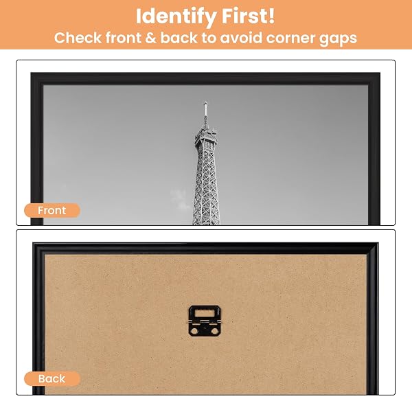 UPSIMPLES 16X20 PICTURE FRAME BLACK 3 PACK, SCRATCH-PROOF POSTER FRAMES 16 X 20 FOR PHOTO GALLERY – SLIDE-IN STRIPS, HORIZONTAL OR VERTICAL WALL MOUNTING