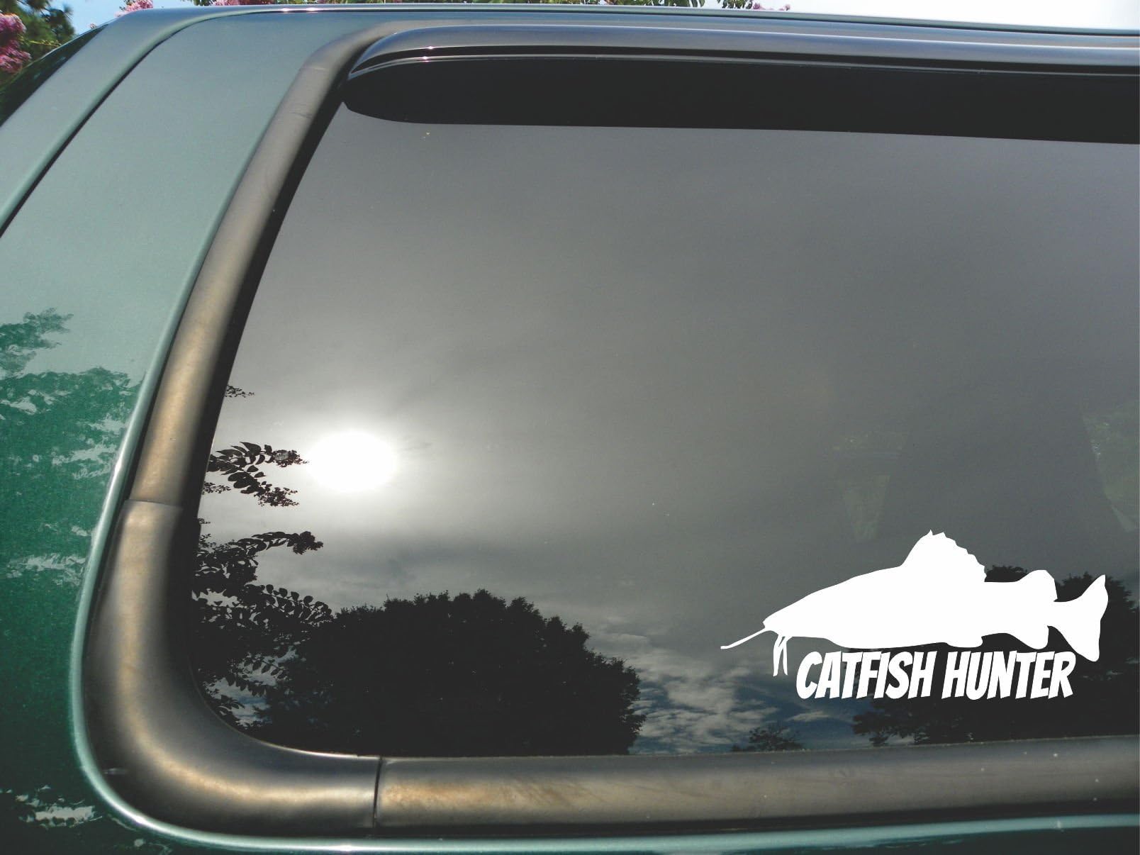 Catfish Hunter- Die Cut Vinyl Window Decal/sticker for Car/ Truck/ Laptop 3.5"x8"