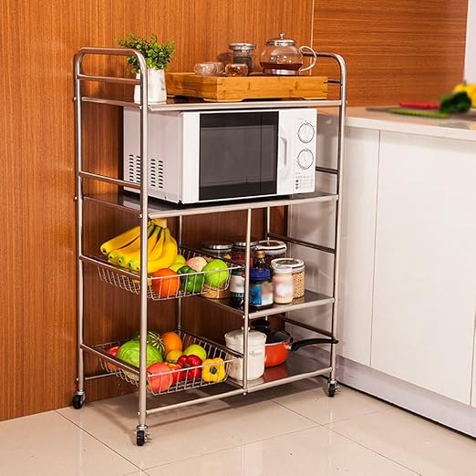 Shelf-xin 304 Cocina de Acero Inoxidable microondas Horno de ...