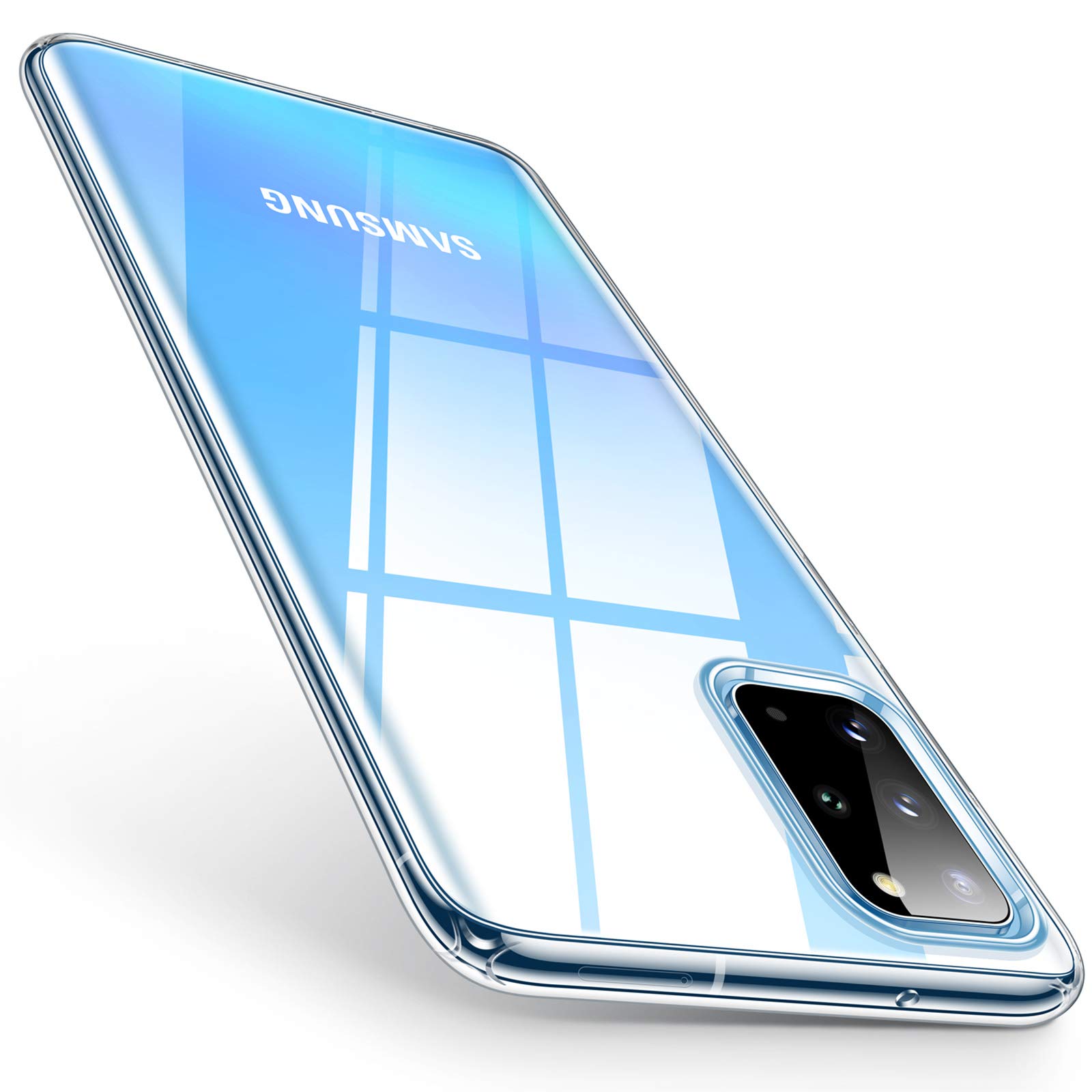 TORRAS Crystal Clear Samsung S20 Plus Case [Non-Yellowing & Eternal Clarity] [Ultra Slim Thin yet Extreme Shockproof] [Robust Resilient Silicone] Samsung Galaxy S20 Plus Case-For S20 Plus