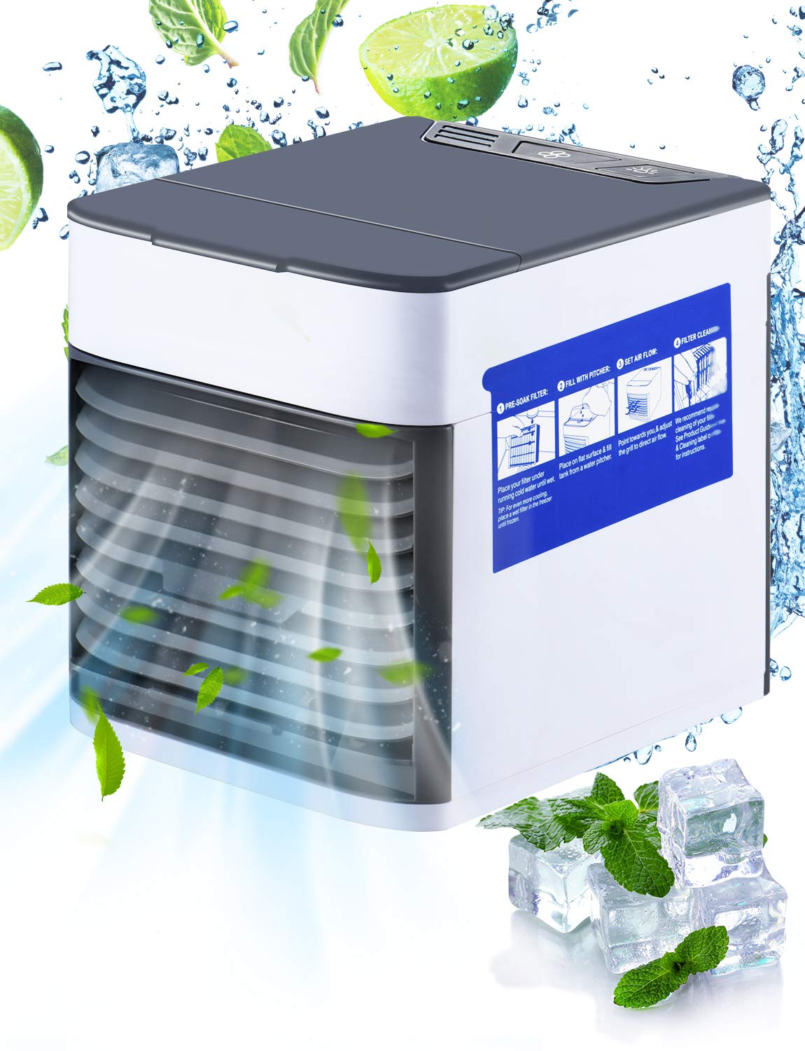 Homitt Personal Air Cooler,UltraQuiet Evaporative Air Cooler