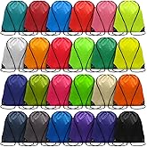 Drawstring Bags Bulk 24 Colors, Drawstring Backpacks Nylon Draw String Sport Bag, Drawstring Backpack Cinch Bag