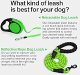 Taglory Retractable Dog Lead 5 m Green Anti-Tangle 20 kg Small Medium view 8