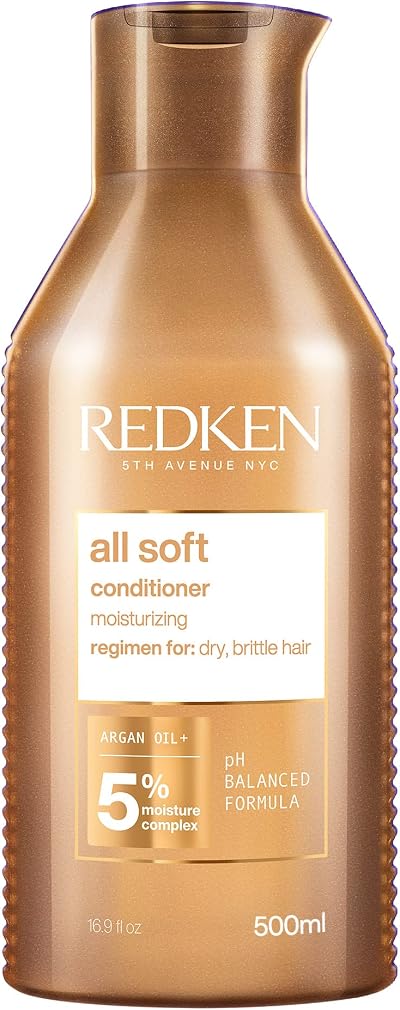 REDKEN All Soft Conditioner 500ml For Dry Hair Argan Oil Shine