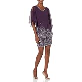J Kara Women's Caplet Short Cocktail Beaded Dress