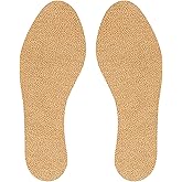 Wool Flat Shoe Insert for Sandals & Sockless Shoes, Comfortable Shoe Insoles with Sweat-Absorbent Natural Fiber & Non-Slip Silicone Grip, Narrow-Cut Shoe Inserts for Women, Brown, Size 37 - SoxsolS