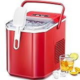 Crzoe Ice Makers Countertop, Ice Machine with