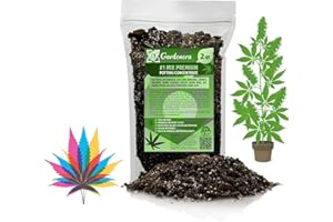 Gardenera Organic Autoflower Plants Potting Soil Mix - Perfect Balance of Nutrients, Drainage, and Aeration for Thriving Autoflower Plants- 2 Quart