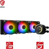 MSI MAG Coreliquid E360 AIO CPU Cooler ARGB Dual-Chamber 3x FDB Fans view 2