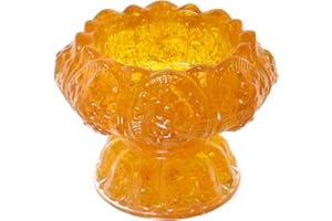 Unomor Crystal Lotus Bowl Footed Organizer for Rings Earrings Necklace Storage Home Entryway Decoration