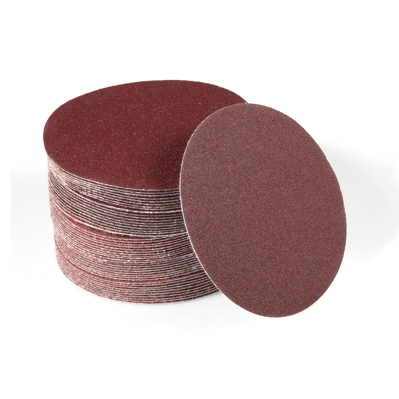 SPEEDWOX 50pcs Sanding Discs 4 Inches Sandpaper 100 Grit Hook and Loop Sanding Discs for Drill Grinder Rotary Tools No Hole
