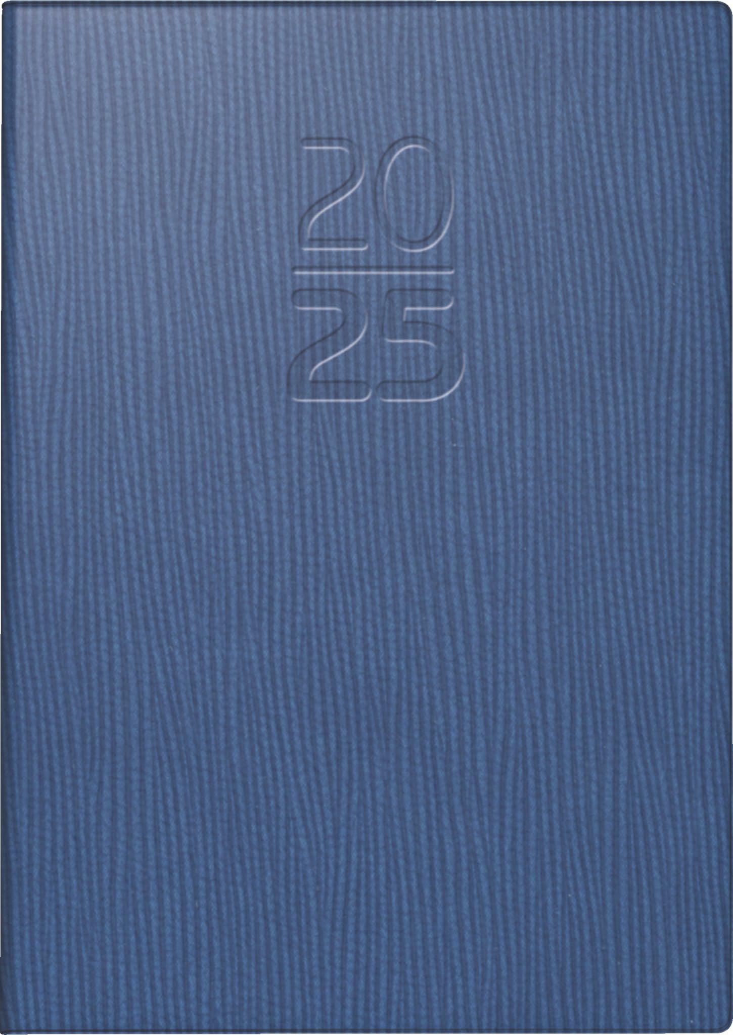 BRUNNEN Pocket Diary Model 713 (2025), 2 Pages = 1 Week, A7, 160 Pages, Faux Leather Cover Kayak, Blue