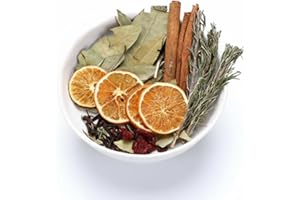 Siifert 4 Set Christmas Stovetop Potpourri Cinnamon Sticks Orange Slices Cloves Rosemary Cranberries Bay Xmas Simmer Pot Kit Sachet for Home Fragrance Housewarming Hostess Thanksgiving