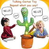 JULI Talking Cactus Toy Singing Dancing Repeats Voice Recording 120 Songs Plush view 2