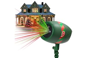 Star Shower Ultra 9 Outdoor Laser Light Show, AS SEEN ON TV, New 9 Unique Patterns, Showers Home w/Thousands of Lights, 3 Color Combinations, Motion or Still, Up to 3200 Sq Ft, Holiday Projector