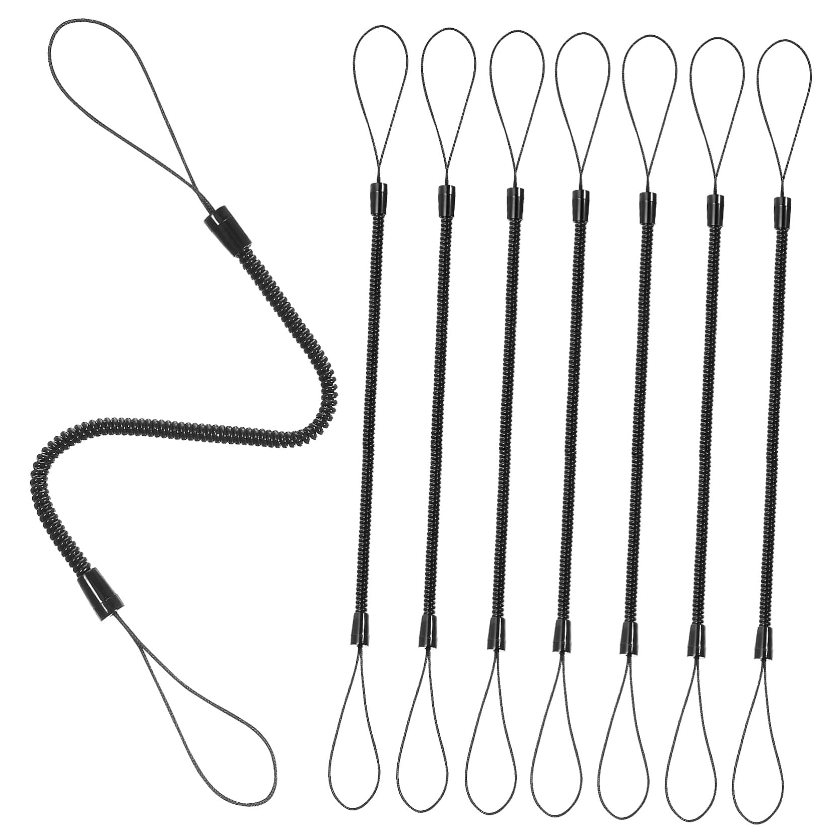 Gadpiparty Stylus Pen Lanyards 8 Pack Elastic Spring Rope Tethers for Touchscreen Pens Anti-Loss Holder for Tablets Office Home Travel
