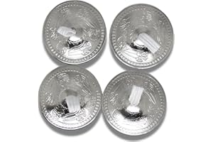 BONBALLOON Brass Belly Dance Dancing Finger Zills Cymbals Sagats Professional Dancer Costume Elastic Finger Loops Arabesque Egyptian Egypt Oriental Dancing Musical Instrument Accessories 2 Pairs / 4 Pcs Silver