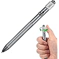 SMOOTHERPRO Fidget Spining Bolt Action Pen, Retractable Ballpoint Pen with Decision Maker, Compatible with Pilot G2 Refill, 0.5mm Black Ink EDC Pen for Office School Valentines Easter Gift, Gray