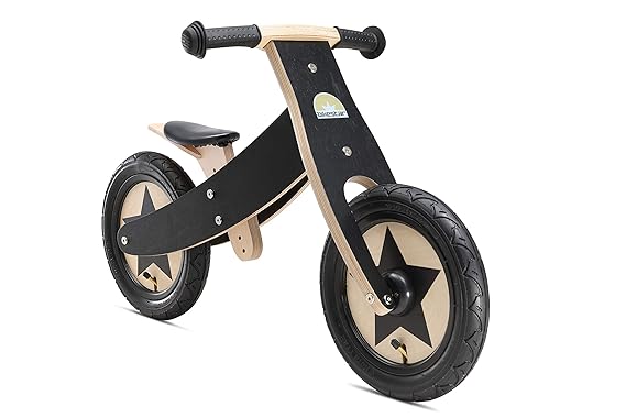 BIKESTAR Mitwachsendes Kinder Laufrad Holz Lauflernrad Kinderrad für Jungen Mädchen ab 2-4 Jahre ? 12 Zoll 2 in 1 Kinderlaufr