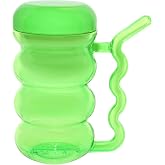 Rehabilitation Advantage Cup with Built-In Straw Handle, Green