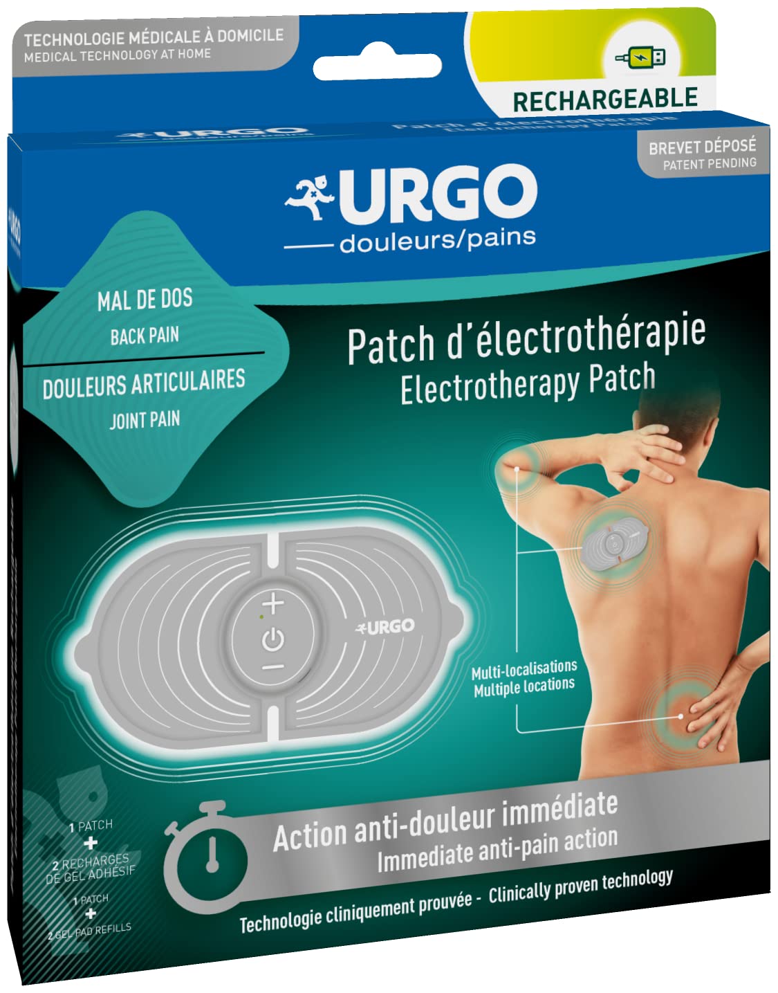 Urgo Rechargeable Electrotherapy Patch 200g