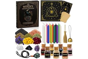 Witchy Advent Calendar 2025 for Teengirls, 24 Days of Magical Countdown with Witchcraft Ritual Tools, Spiritual Christmas Gif