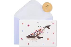 Papyrus Thank You Cards with Envelopes, Whale Thanks (14-Count)