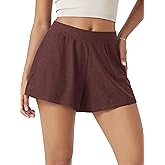 ODODOS Women's Lounge Shorts Ultra Soft odSTRATUM Tech 3" Inseam Comfy Sleep Bottoms Moisture Wicking UPF 50+ Casual Shorts