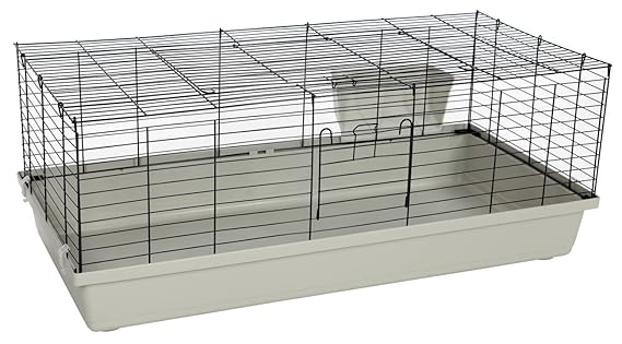 PETGARD Kaninchen- und Meerschweinchenheim SAMMY 120 schwarz-lichtgrau