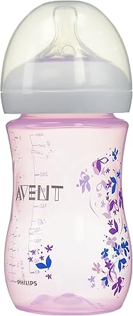 avent bottles pink flowers