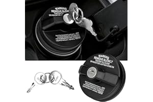 PVOTAWP Locking Gas Cap, Lock Fuel Tank Cover Cap with Key for Toyota 4Runner, Chevy Silverado 1500 2500 3500, J-eep Tacoma Honda Nissan GMC Subaru Buick #10504 77300-47020