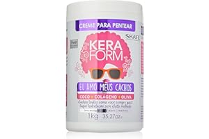Skafe - Linha Keraform (Creme para Pentear) - Eu Amo Meus Cachos 1 Kg - (Keraform (Combing Cream) Collection - Love My Curls Net 32.27 Oz)