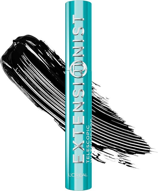 L'Oréal Paris Telescopic Extensionist Waterproof Mascara, Verlängernde, wasserfeste Wimperntusche, Farbe Schwarz, 1x 9,9ml