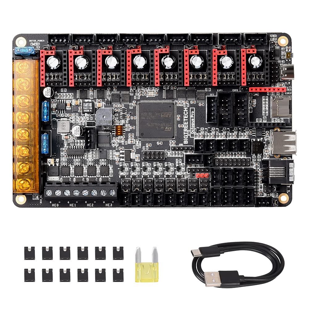 BIGTREETECH Octopus Pro for CR10 3D printers Control Board Upgrade Motherboard Support Marlin 2.0 Klipper RRF TMC2209 TMC2130 A4988 TFT35 Screen LCD2004 ect (STM32F446ZET6)
