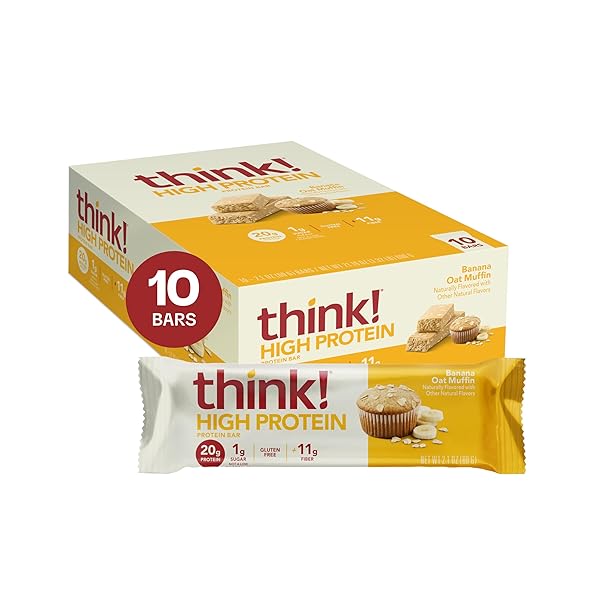 THINK! PROTEIN BARS, HIGH PROTEIN SNACKS, GLUTEN FREE,...