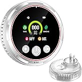 gutong 5 in 1 Smoke Detector & Carbon Monoxide Detectors Plug in, Smoke Alarm CO Detector with Backup Battery, HD Digital Screen Monitor Smoke, CO, Gas, Temp, Humidity - Home Safety for House, RV